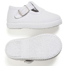 chaussure en toile blanche bebe