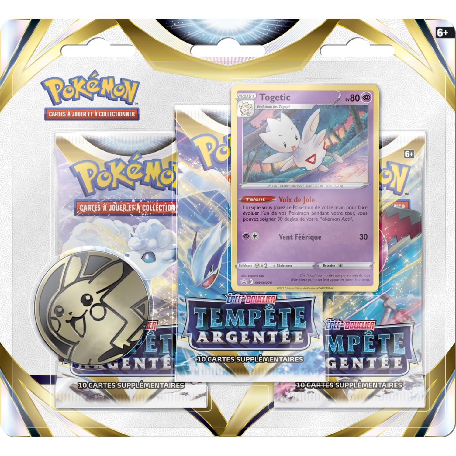 Pokemon Pack de 5 Cartes Pokémon ARGENTEE à prix pas cher