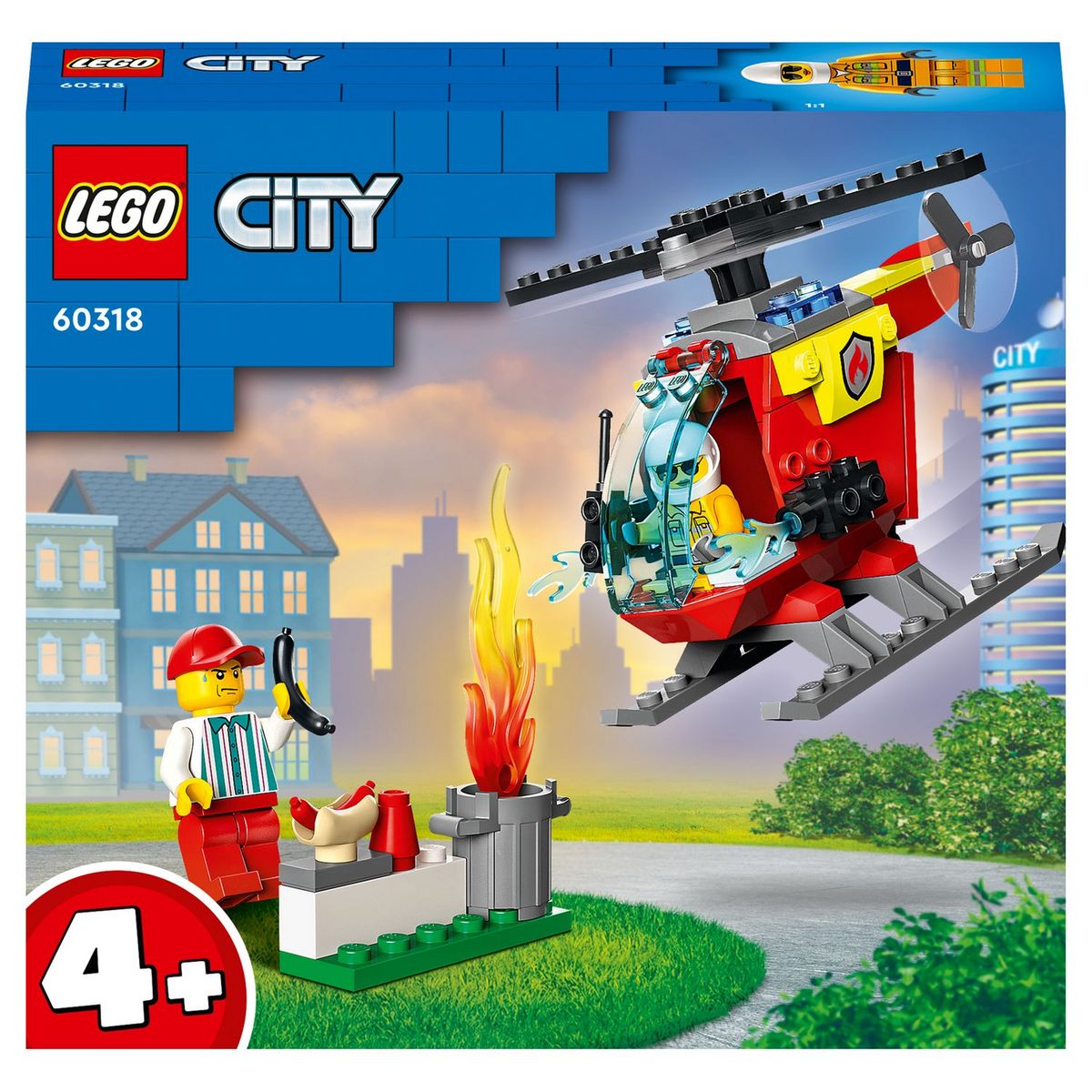 LEGO City 60318 - L'hélicoptère des pompiers 