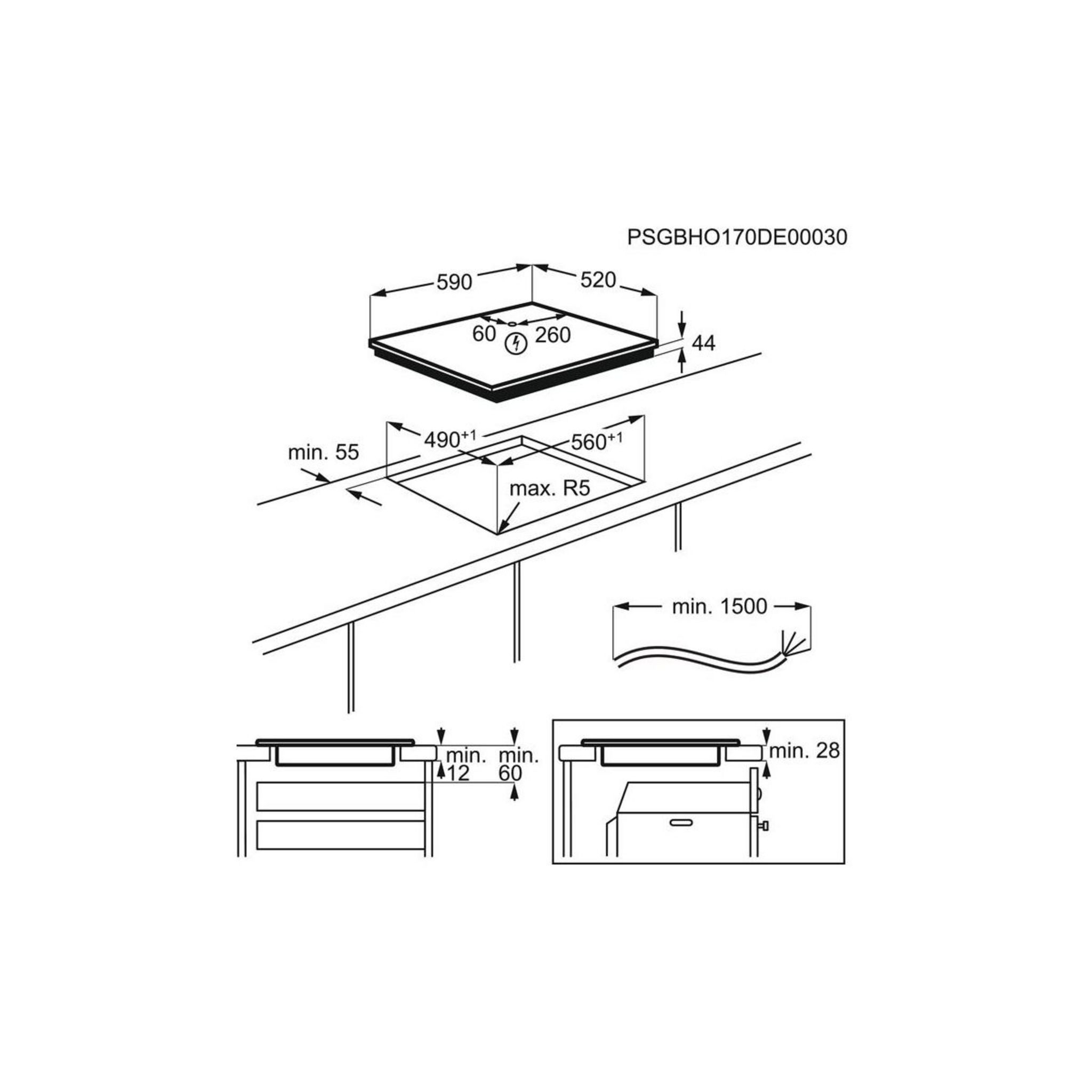 Индукционная варочная поверхность Electrolux ipe6453kf