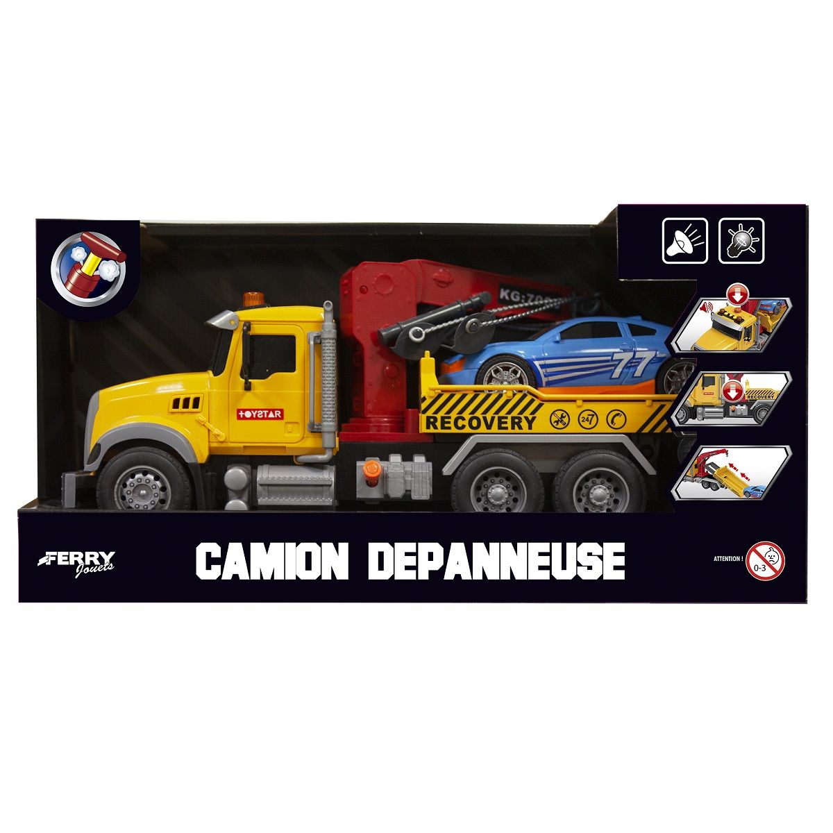 Jouet Camion dépanneuse à friction