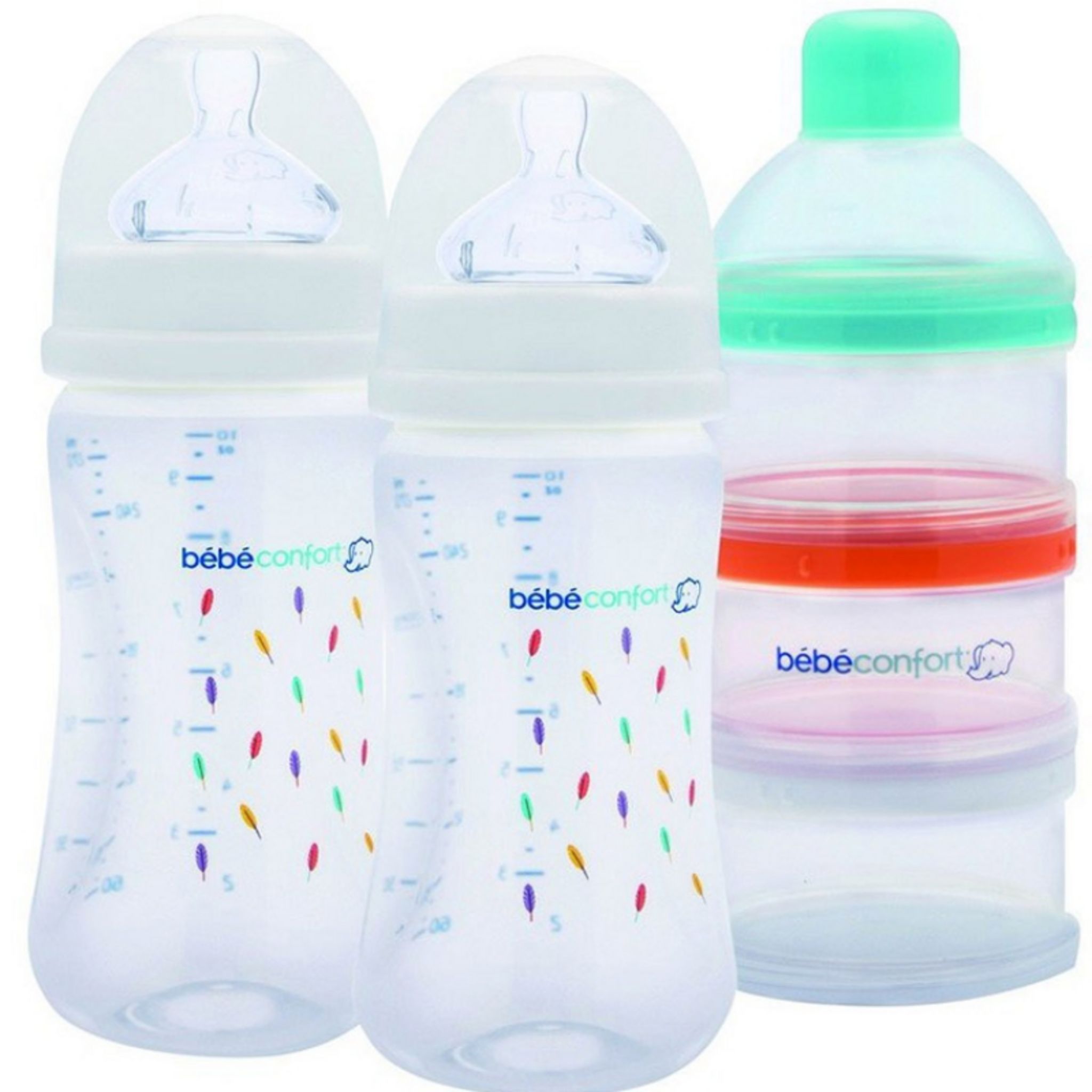 Bebe Confort Biberons avec poignées en plastique 270ML pas cher