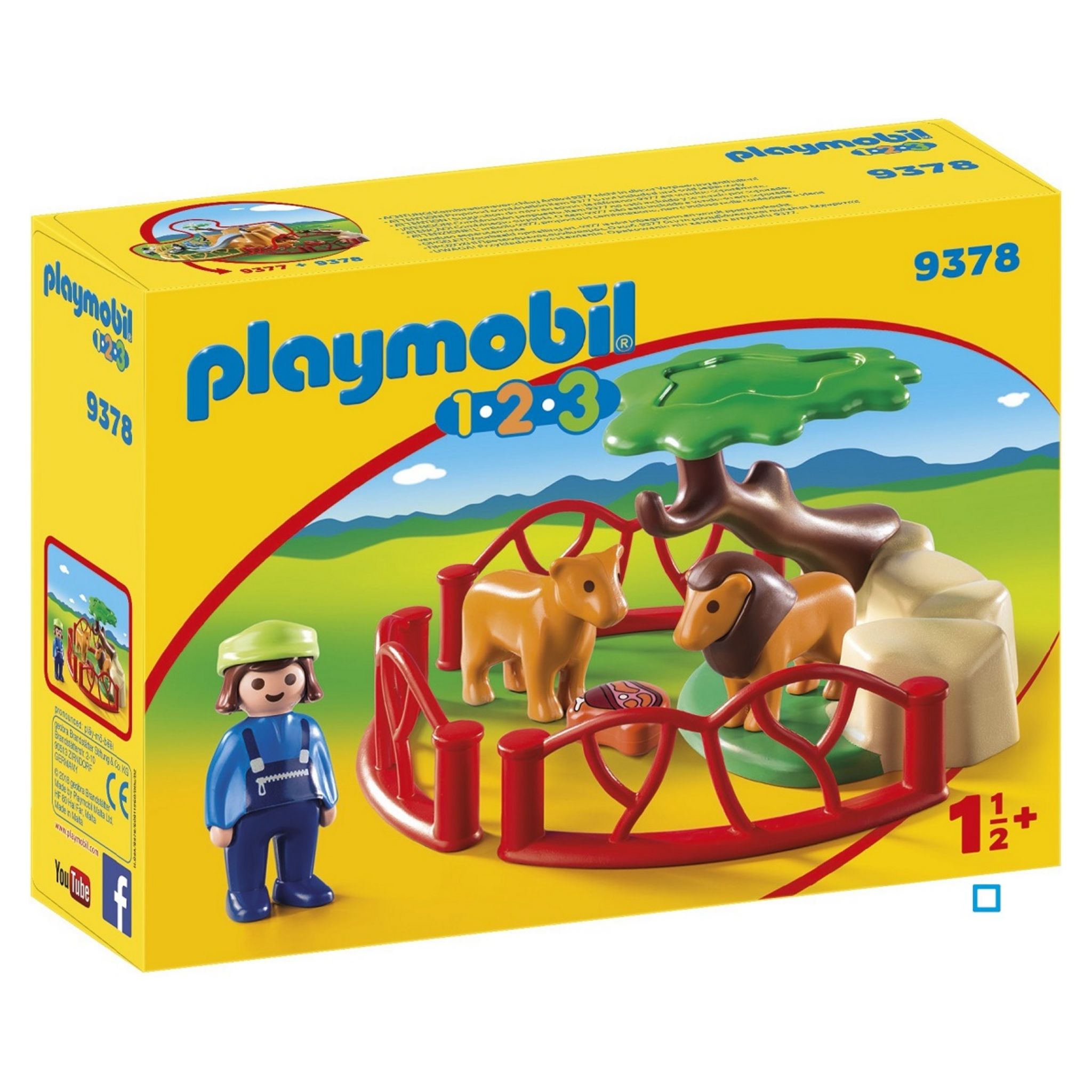 Playmobil 1.2.3 - Aire de jeux - 71157 - 10 Parties