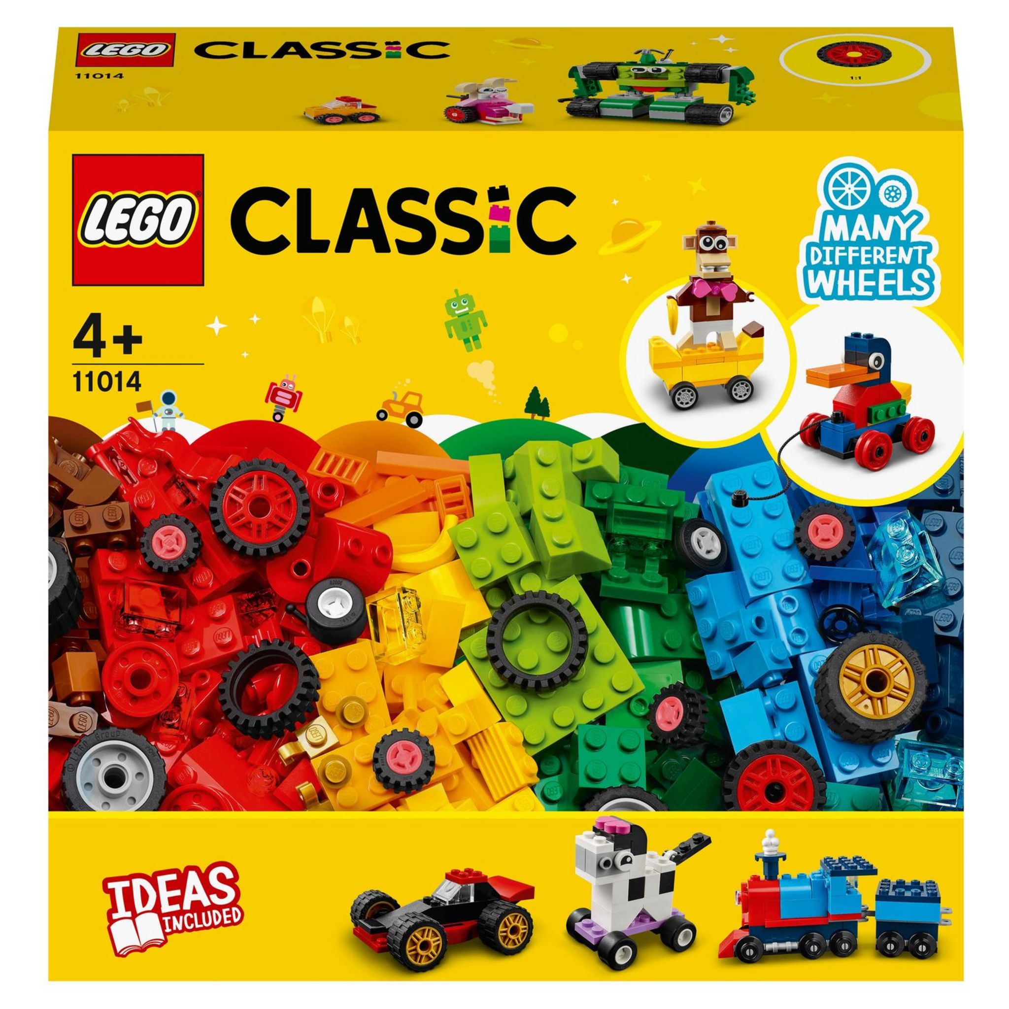 LEGO Classic 11014 Briques et Roues Jeu de Construction Enfants +4