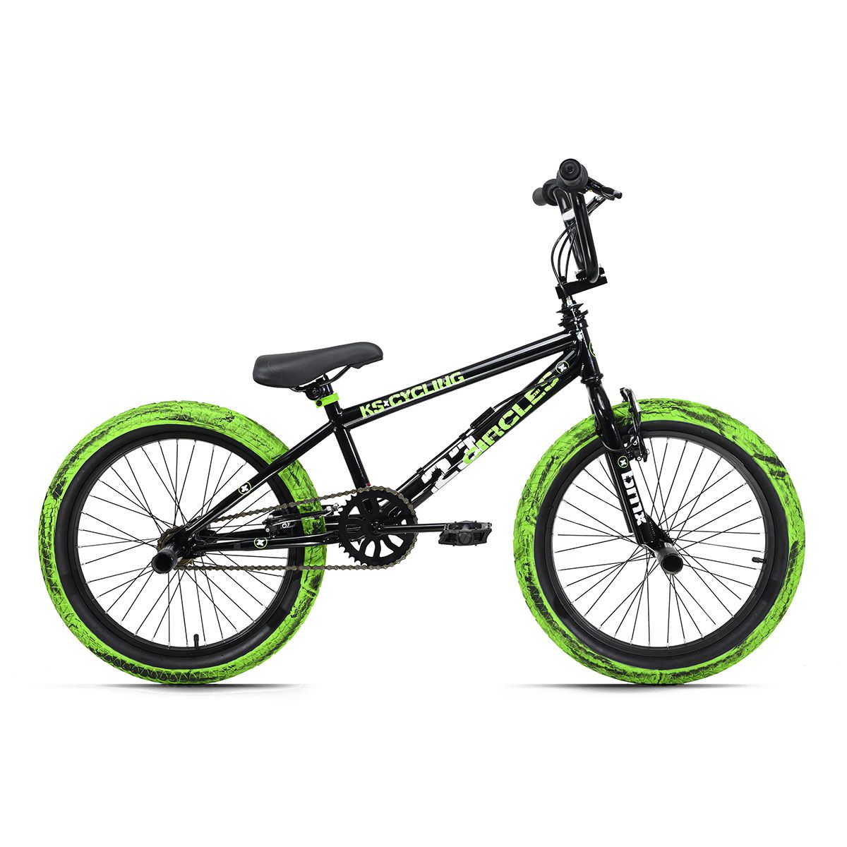 BMX Freestyle 20 23 Circles noir vert pas cher Auchan