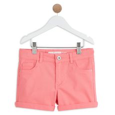 IN EXTENSO Short twill fille (Rose)