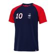 Mbappé T-shirt Fan Marine Junior Equipe de France. Coloris disponibles : Bleu