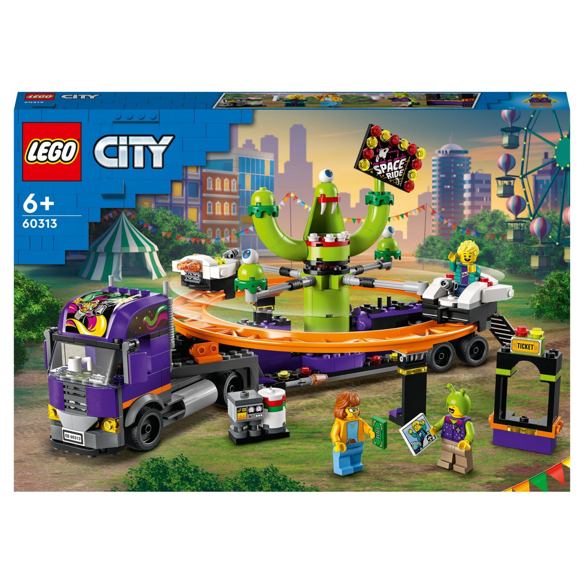 LEGO City 60313 Le Manège de l’Espace sur son Camion