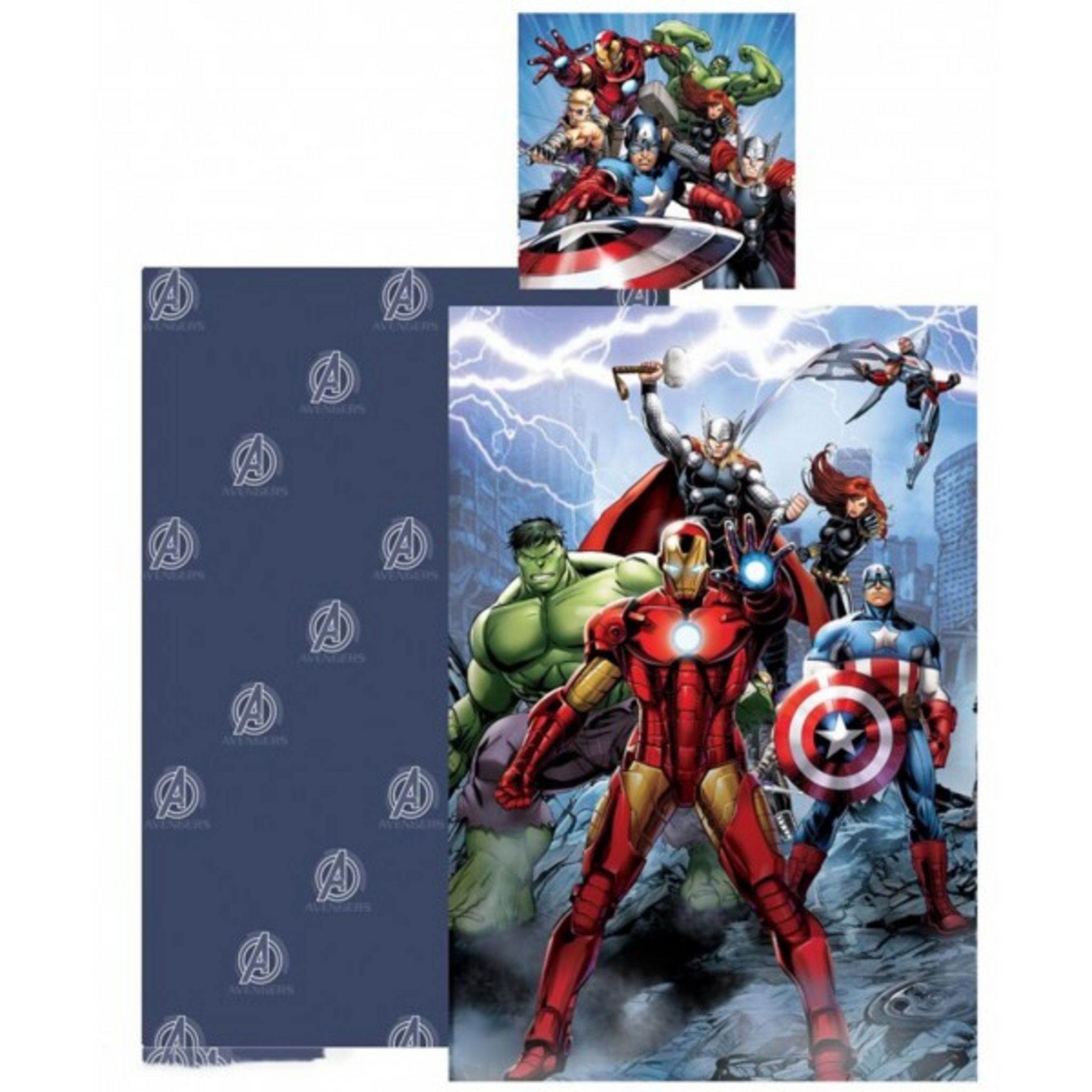 AVENGERS Parure housse de couette AVENGERS POWERS pas cher 