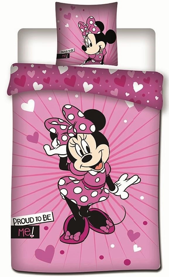 Parure de lit bébé Disney Minnie Mouse rose 100x135 couette + oreiller  40x60 cm, 100% coton - Achat & prix