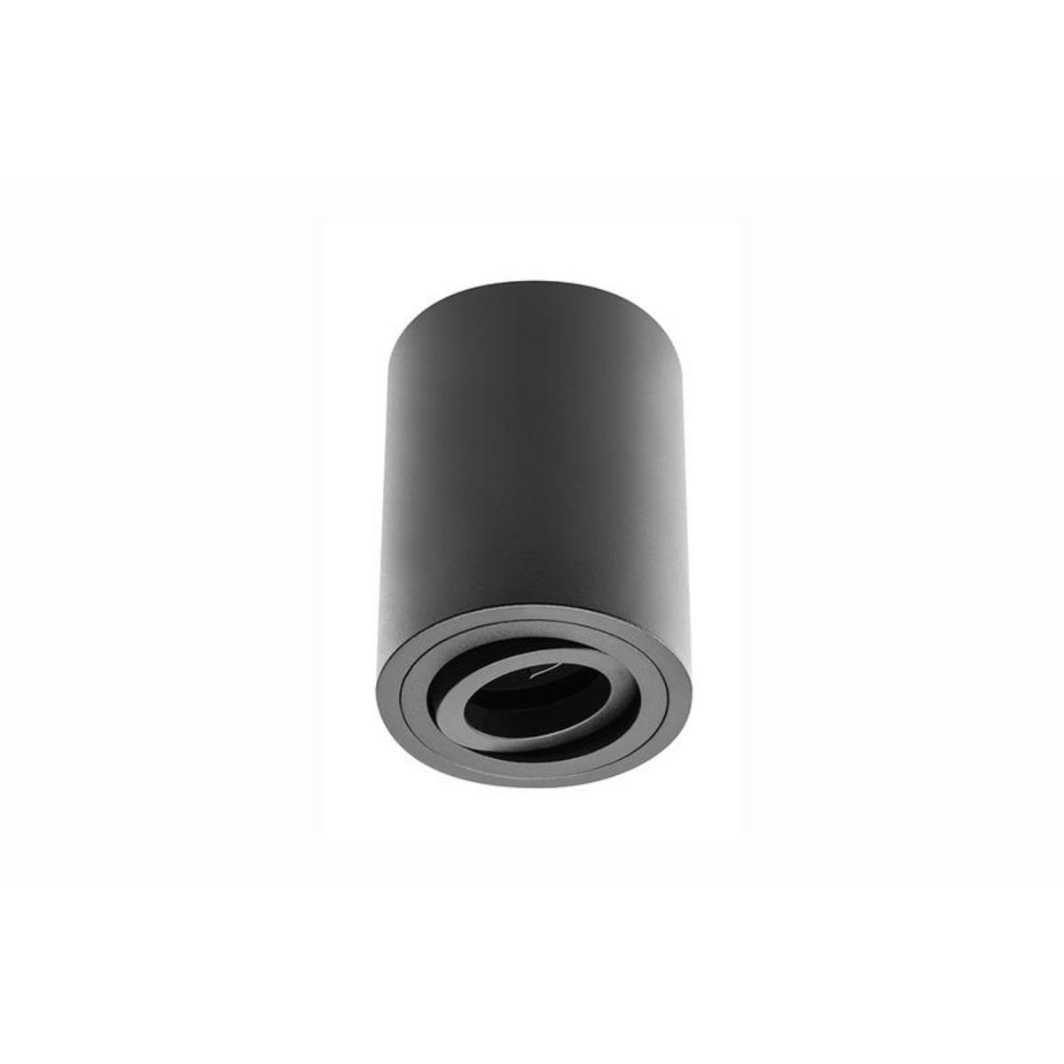 CENTRALE BRICO Petit plafonnier cylindrique SENSA avec tête rotative - Aluminium - Noir - 11,5 cm - IP 20