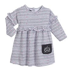 IN EXTENSO Robe jersey manches longues bébé fille (Blanc)