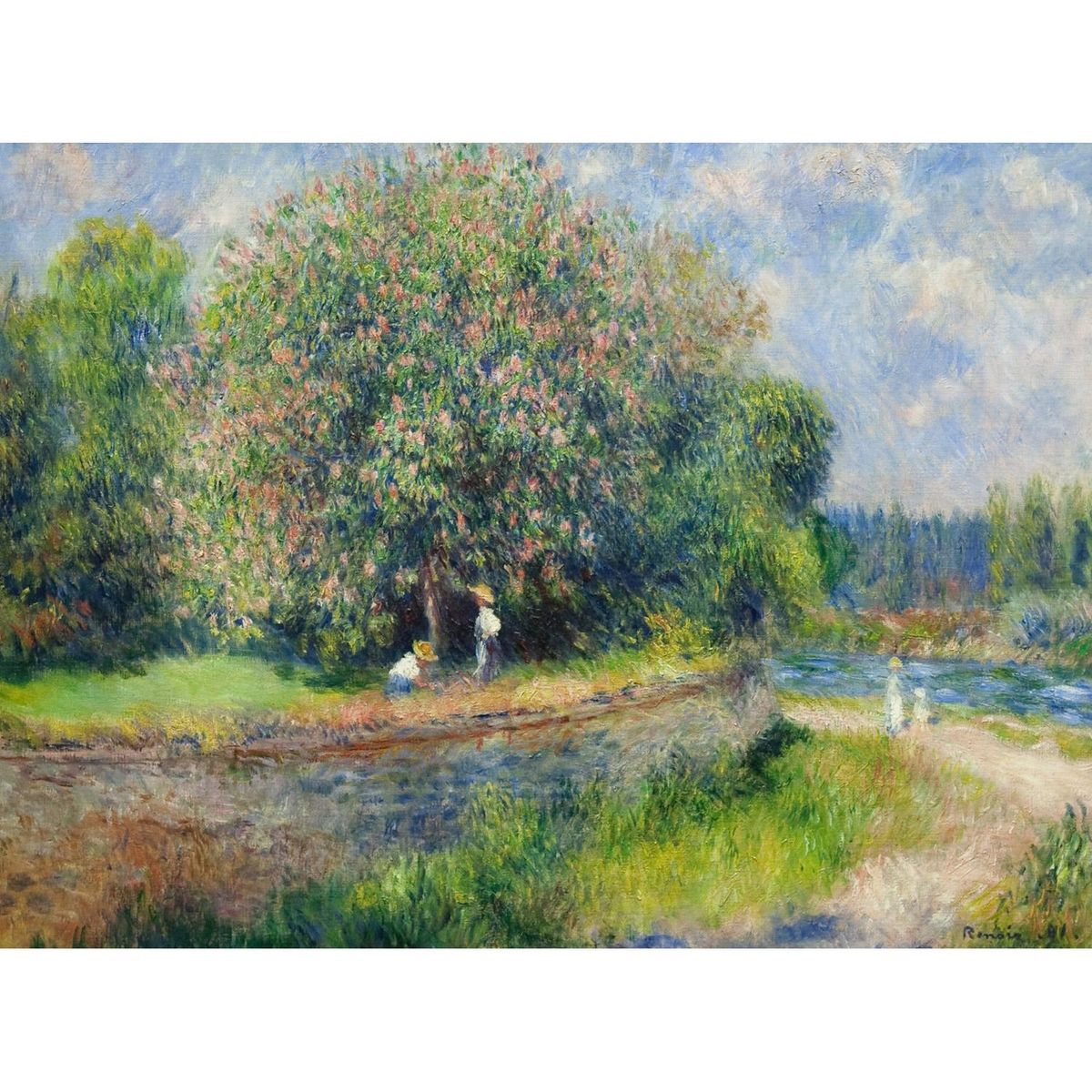 DToys Puzzle 1000 pièces : Chestnut tree in bloom, Renoir