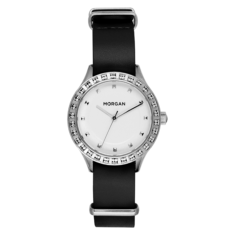 Montre Morgan Black and White Strass