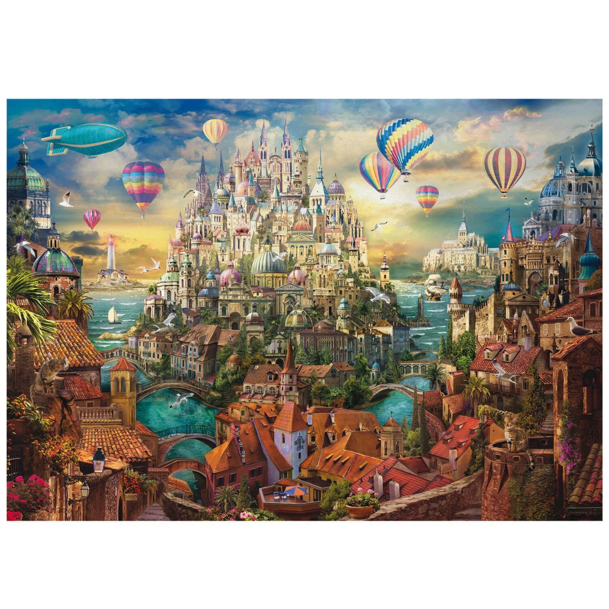 Puzzle éducatif - La ville - 50 pièces - Dès 4 ans - Educa - Pas cher