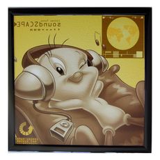  Tableau Titi Disney looney tunes cadre 23 x 23 cm chambre enfant