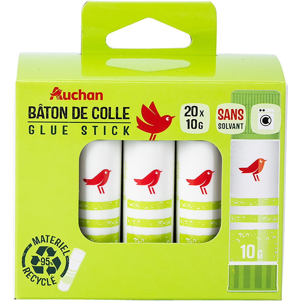 AUCHAN Bâton de colle 40g pas cher 