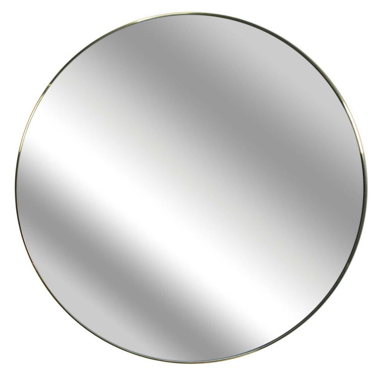 TOILINUX Miroir extra plat rond Diam 55 cm - Doré