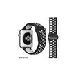 ibroz bracelet apple watch sport 38/40/41mm noir/blanc