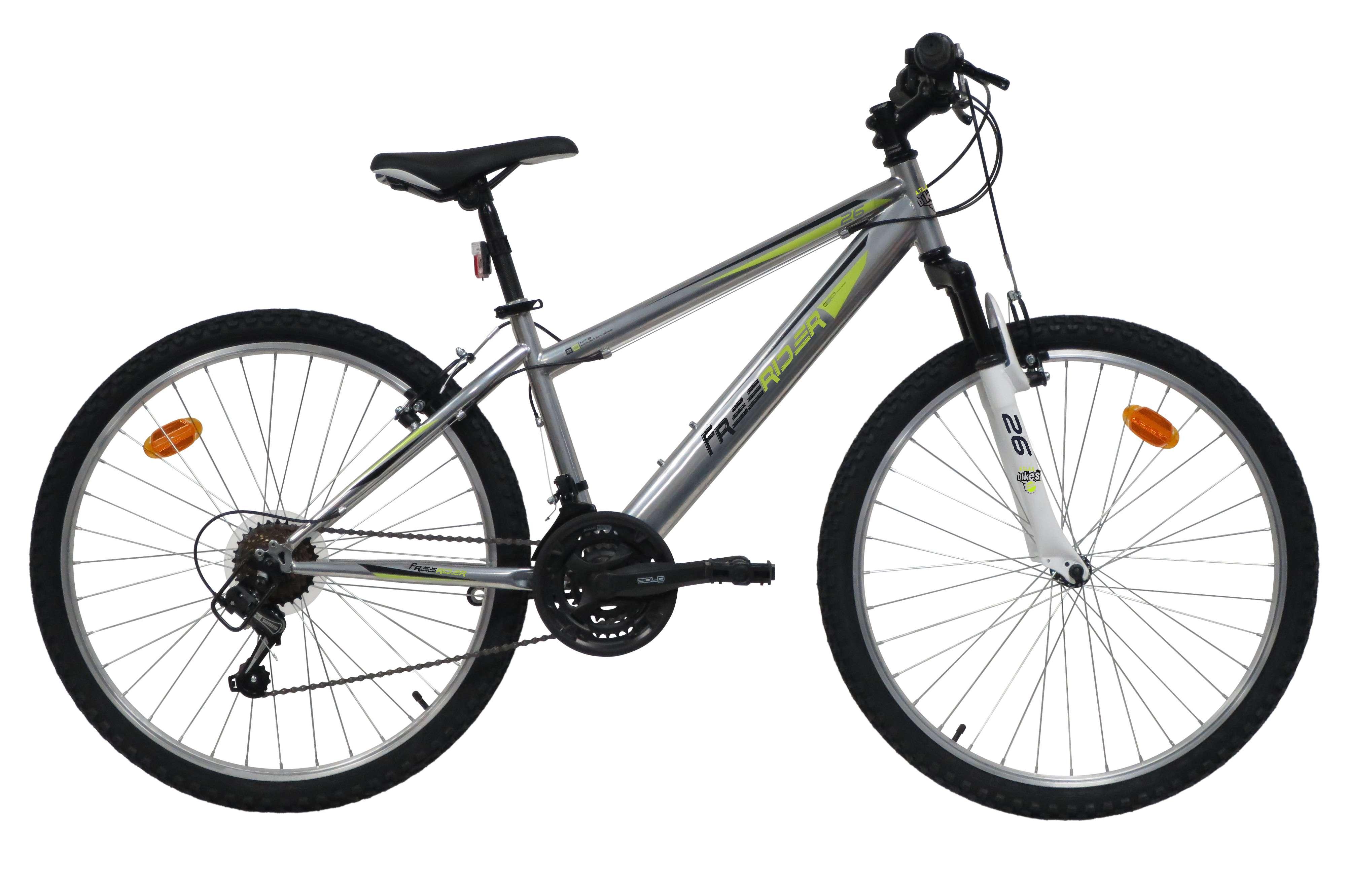 FREERIDER VELO VTT 26 Rigide Mixte Freerider Fourche telescopique 18 vitesses Shimano Freins V brake pas cher Auchan