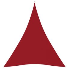 Voile de parasol Tissu Oxford triangulaire 5x7x7 m Rouge
