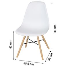 Chaise scandinave Jena blanche