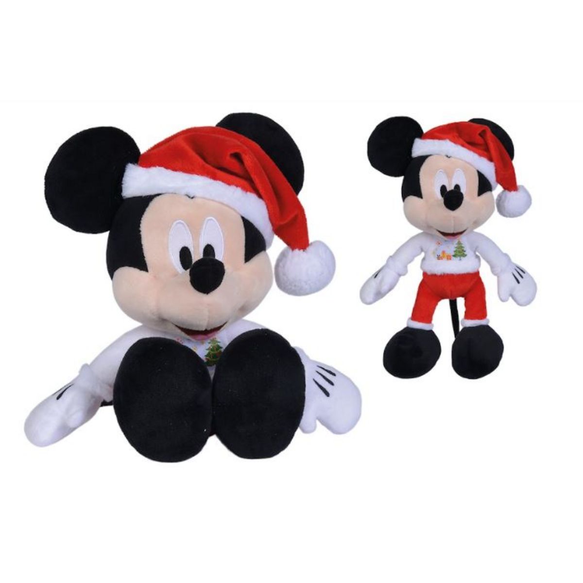 SIMBA Peluche Disney - Village de noël Mickey Mousse 25 cm pas cher 