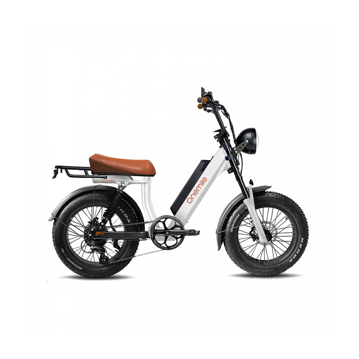 Velo Electrique Speedbike Scrambler V Blanc Homologu Route EEC