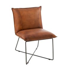 Chaise Design  Lounge  85cm Cognac