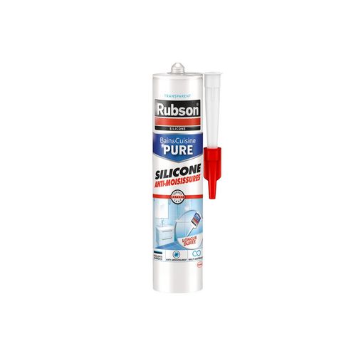 Mastic de Silicone Salle de Bains Rubson Multi Materials, blanc