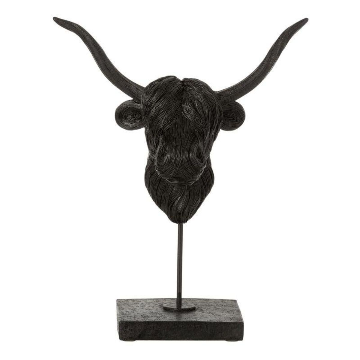 Paris Prix Statuette Déco sur Pied  Buffle  36cm Noir