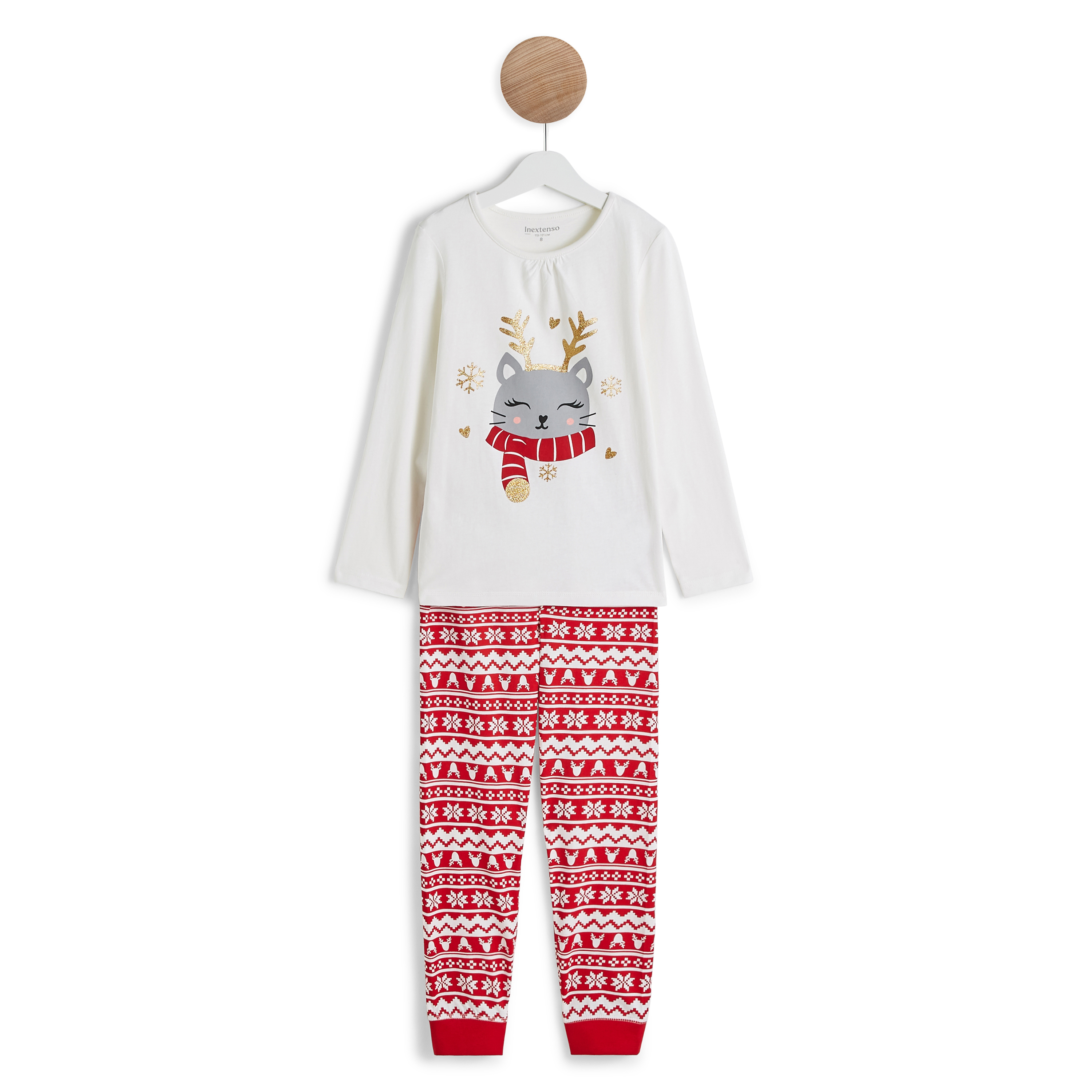 Pyjama imprimé de Noël fille (10-16A) - DistriCenter