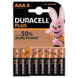 DURACELL Lot de 8 piles alcalines Plus Power type AAA LR03