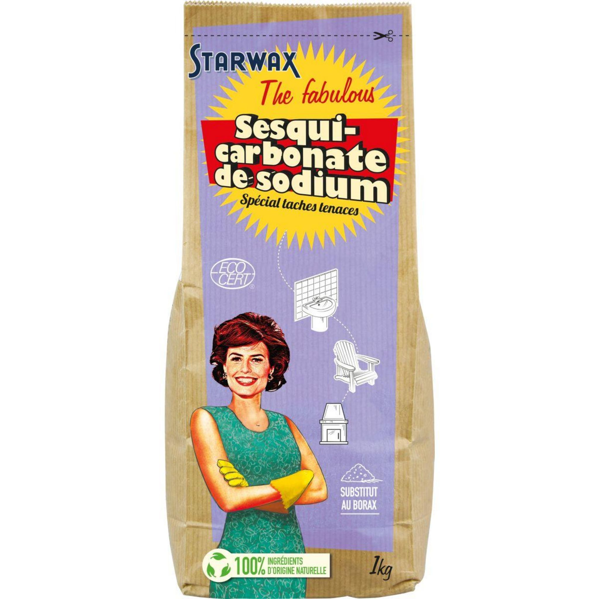 Starwax sac SESQUICARBONATE DE SODIUM 1 KG pas cher Auchan.fr