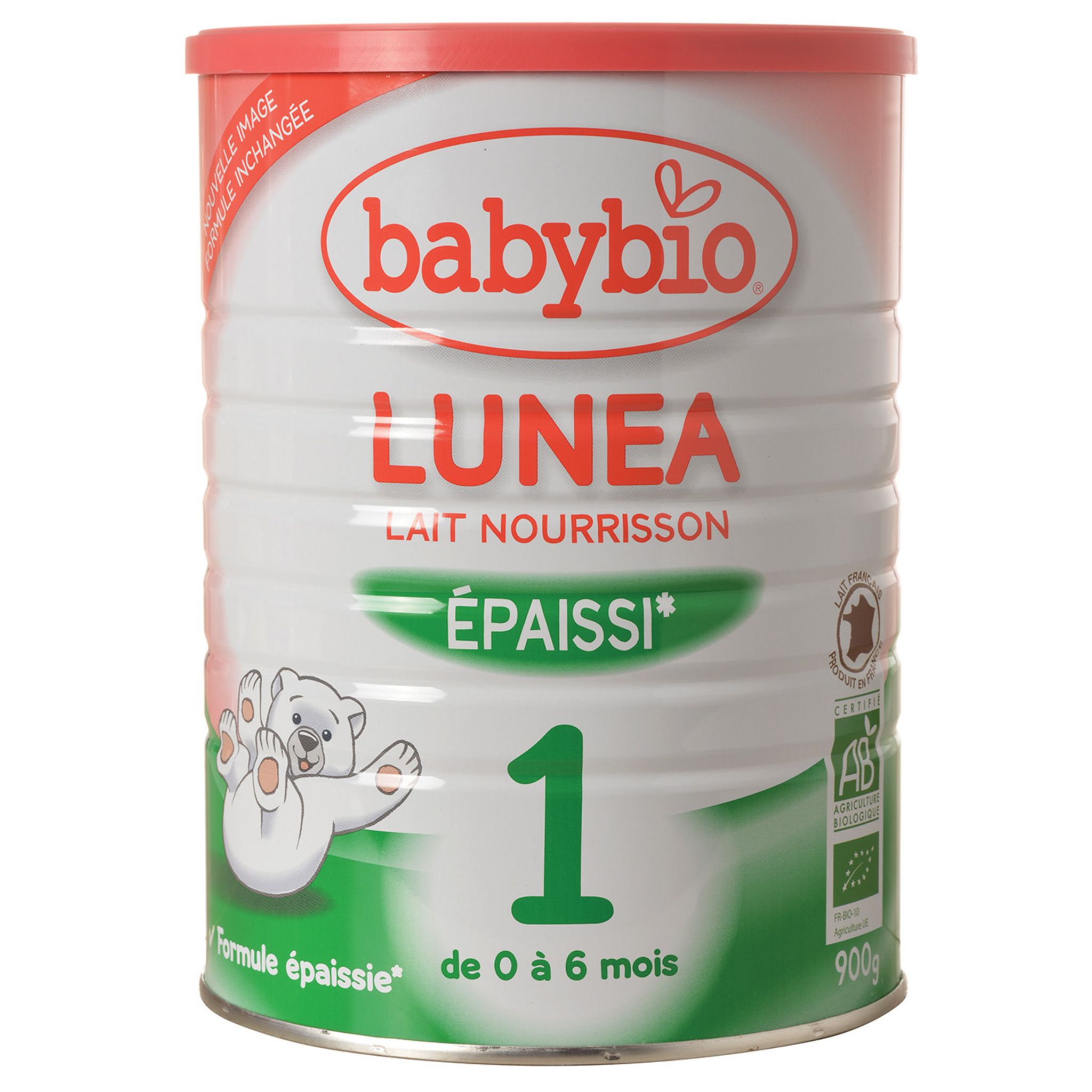 BABYBIO LUNEA BIO Lait infantile 1er âge - Dès la naissance Standard Poudre  900g pas cher 