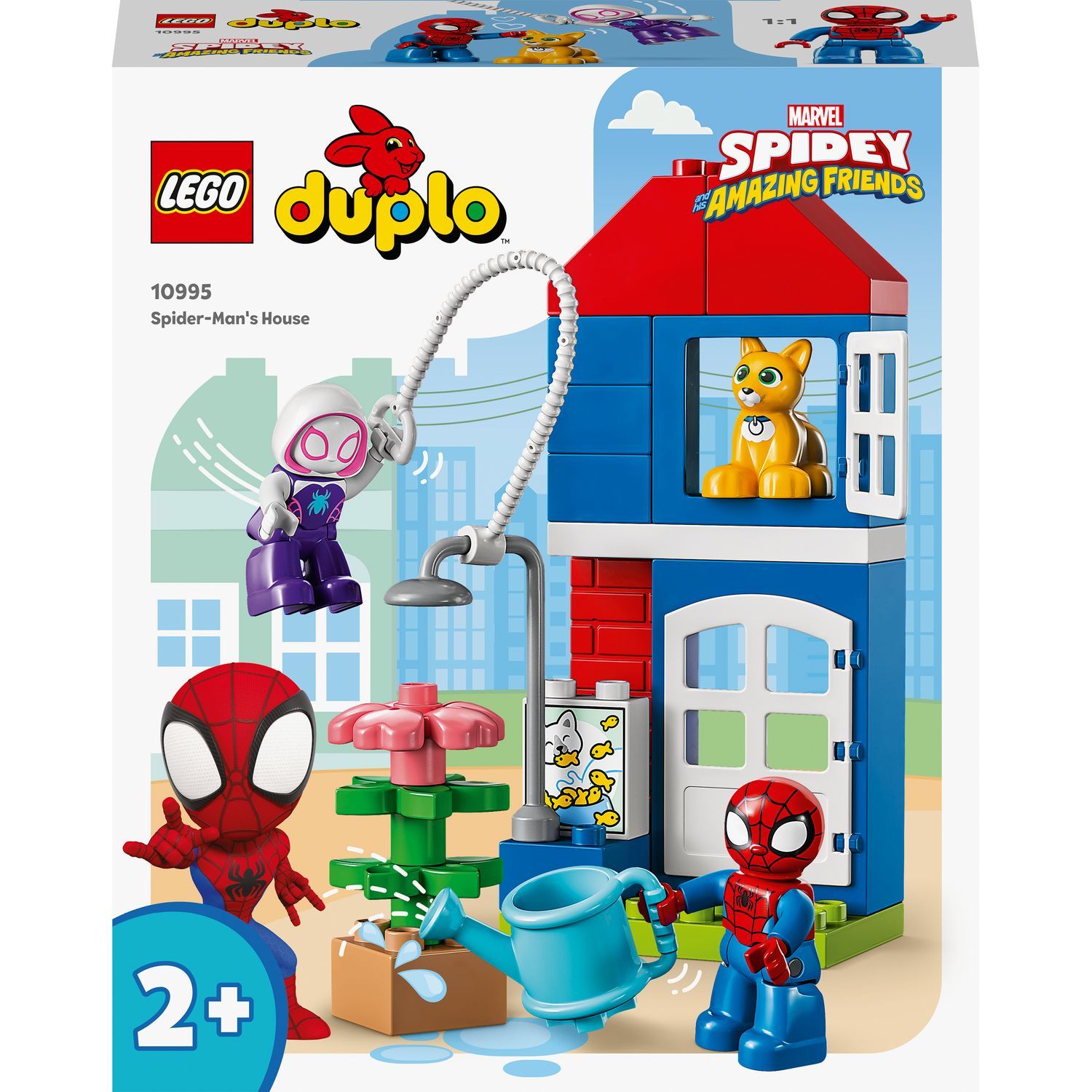 LEGO Marvel Super Heros 10995 La maison de Spider Man, Jouet Enfants 2 Ans,  Spidey et ses Amis pas cher 