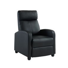 Fauteuil relax push back TENNESSEE (Noir)