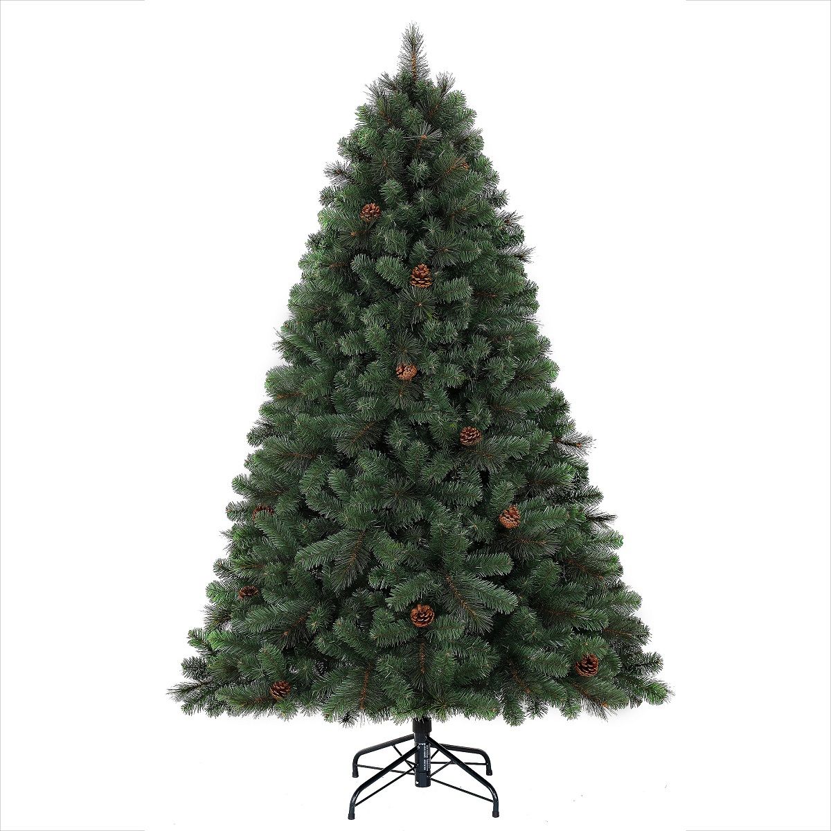 ACTUEL Sapin de Noël Forest vert avec pommes de pin 210 cm d239 cm pas