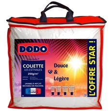 DODO Couette DODO Douce et Légère Les Estivales 200 gr/m2 (Blanc)