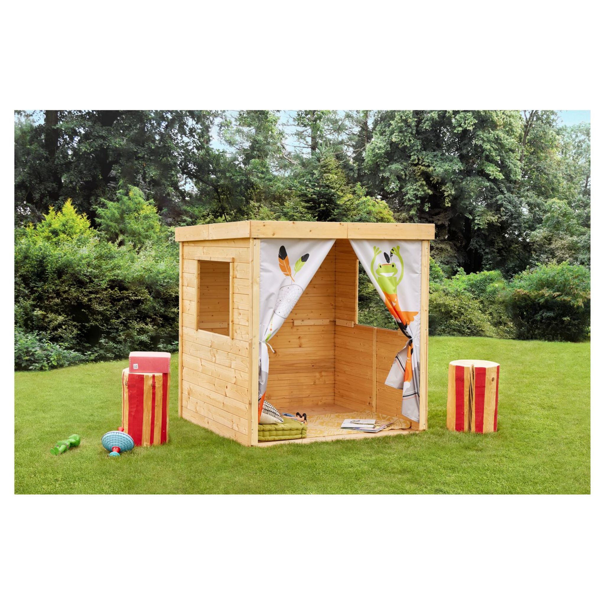 Cabane en bois et tissu pour enfants Indian - Soulet