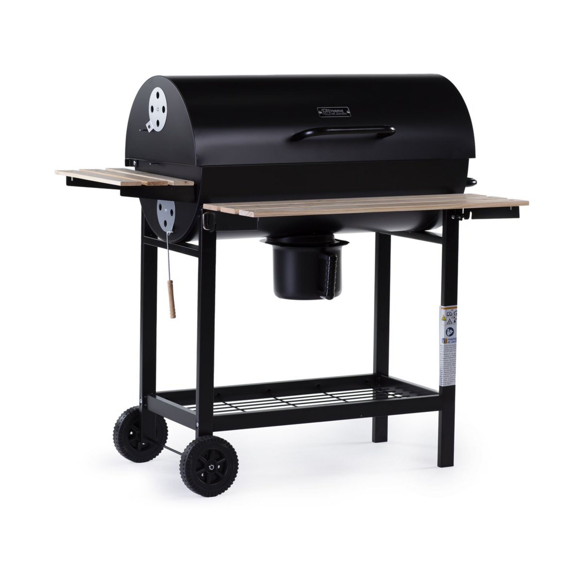 Barbecue charbon de bois King - 99.5 x 63.5 x 94.5 cm - Noir 131017