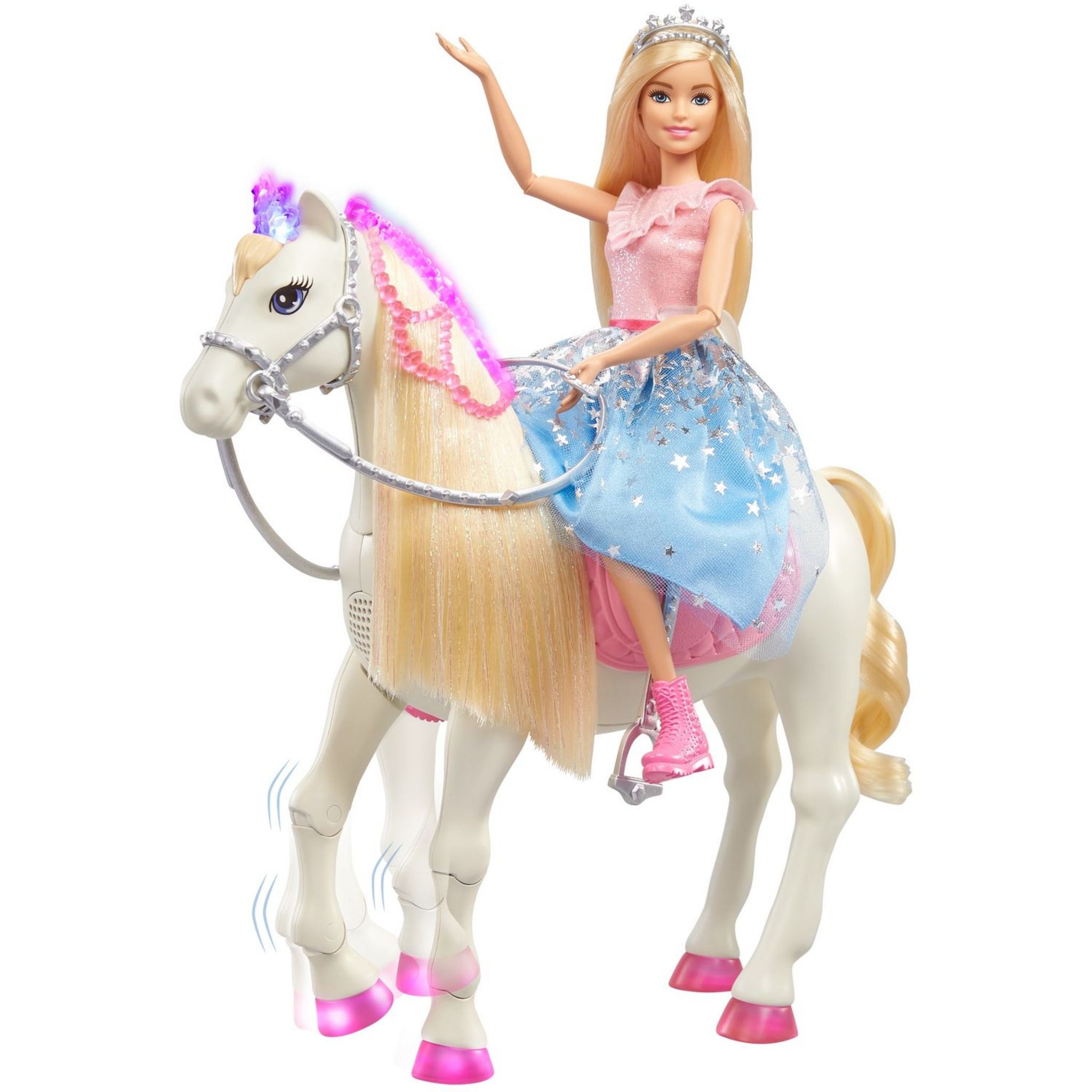 BARBIE Poupée Barbie Princesse Tresses Magiques pas cher 