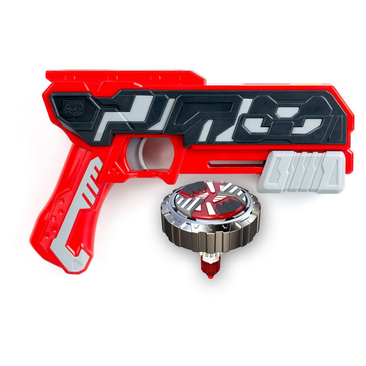 SPINNER MAD PISTOLET VERT + TOUPIE LUM.