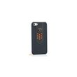 lamborghini coque noire orange iphone 5/5s/se2016 en cuir par lamborghini