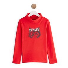 IN EXTENSO Sous pull chat fille (Rouge)