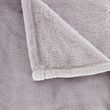 ACTUEL Couverture unie en polyester VELVET. Coloris disponibles : Rose, Gris