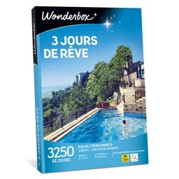 Wonderbox 3 jours de rêve pas cher 