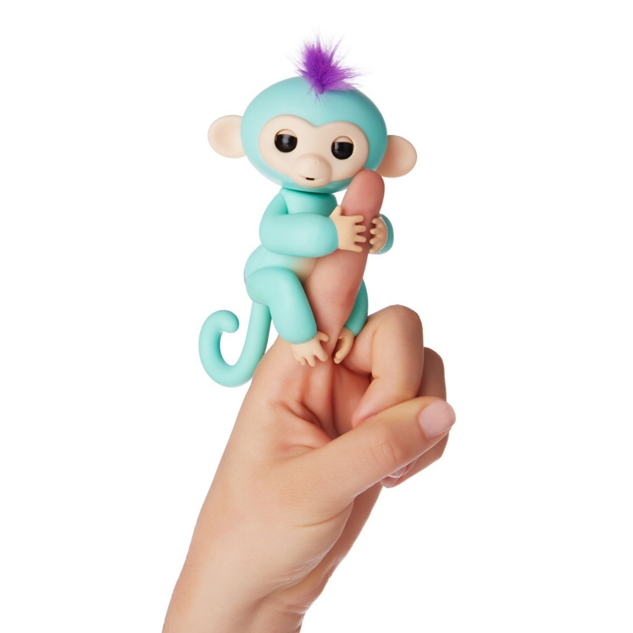 Fingerlings Bébé singe interactif vert 12 cm pas cher 