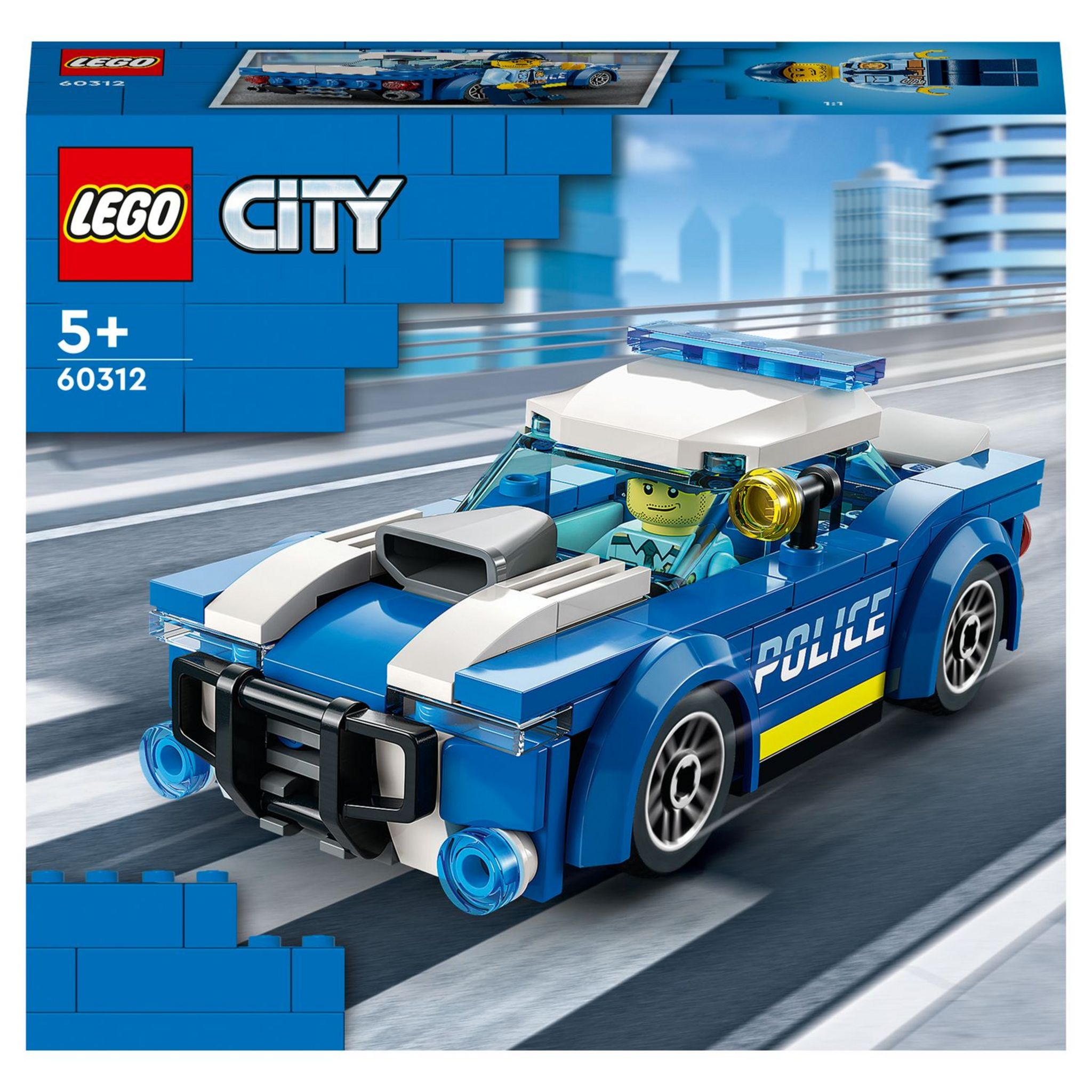 LEGO 60322 City Great Vehicles La Voiture de Course, Jouets