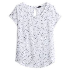 IN EXTENSO Blouse manches courtes plumetis femme (blanc)